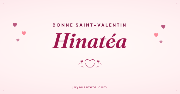 Image « Bonne Saint-Valentin Hinatéa » au format large