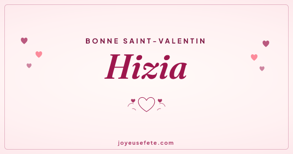 Image « Bonne Saint-Valentin Hizia » au format large