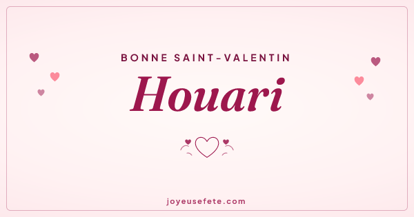 Image « Bonne Saint-Valentin Houari » au format large