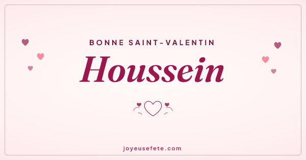 Image « Bonne Saint-Valentin Houssein » au format large