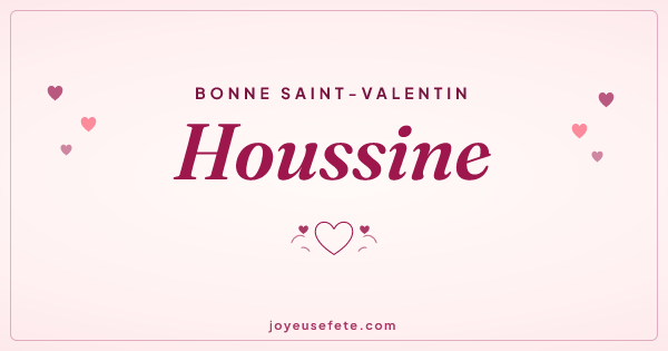Image « Bonne Saint-Valentin Houssine » au format large