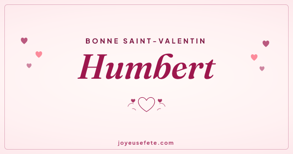 Image « Bonne Saint-Valentin Humbert » au format large