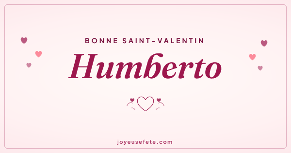 Image « Bonne Saint-Valentin Humberto » au format large