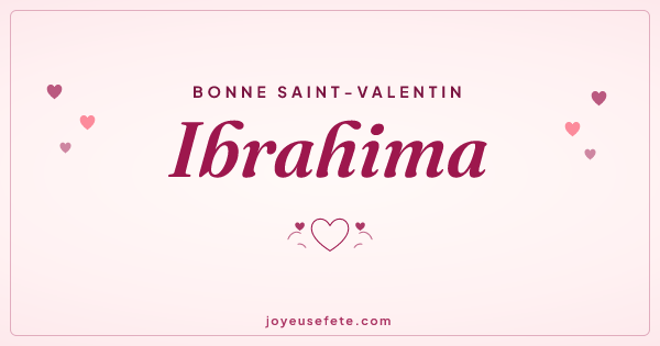 Image « Bonne Saint-Valentin Ibrahima » au format large