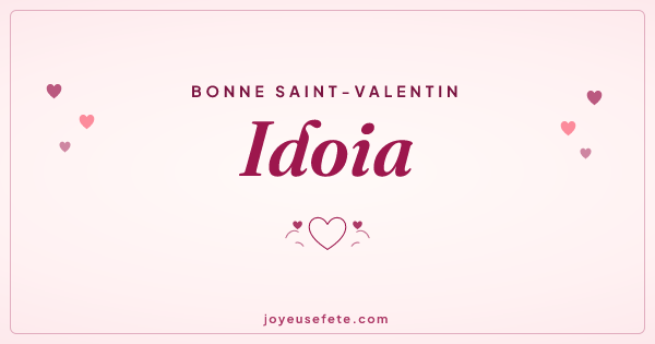 Image « Bonne Saint-Valentin Idoia » au format large