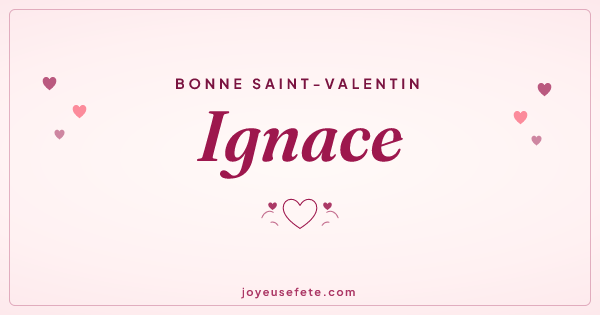 Image « Bonne Saint-Valentin Ignace » au format large