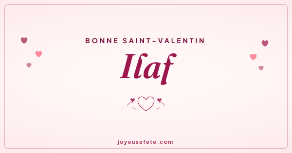 Image « Bonne Saint-Valentin Ilaf » au format large