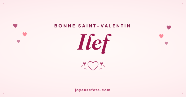Image « Bonne Saint-Valentin Ilef » au format large