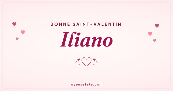 Image « Bonne Saint-Valentin Iliano » au format large