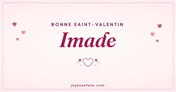 Image « Bonne Saint-Valentin Imade » au format large