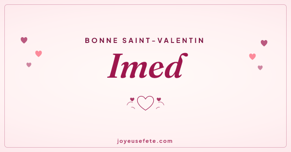 Image « Bonne Saint-Valentin Imed » au format large