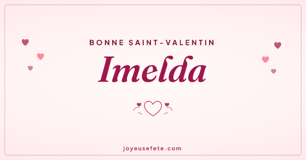 Image « Bonne Saint-Valentin Imelda » au format large