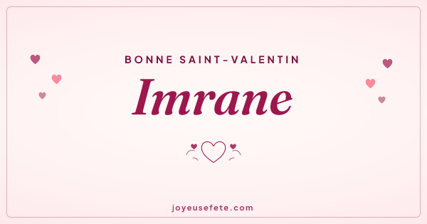 Image « Bonne Saint-Valentin Imrane » au format large