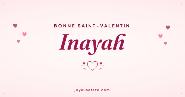 Image « Bonne Saint-Valentin Inayah » au format large