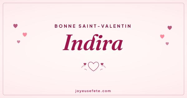 Image « Bonne Saint-Valentin Indira » au format large