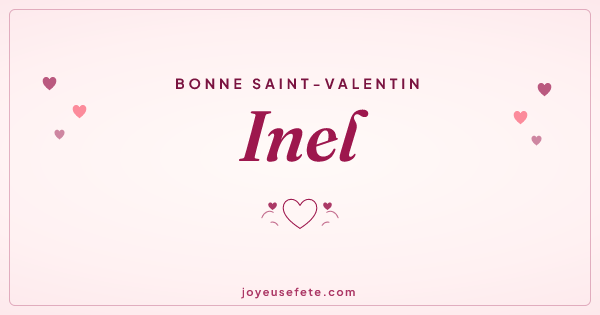 Image « Bonne Saint-Valentin Inel » au format large