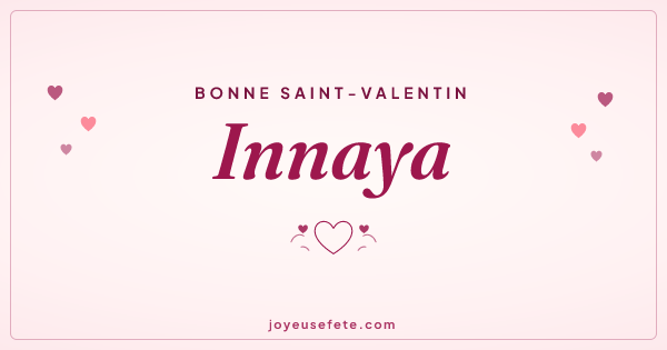 Image « Bonne Saint-Valentin Innaya » au format large