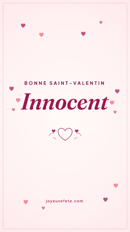Image « Bonne Saint-Valentin Innocent » au format story