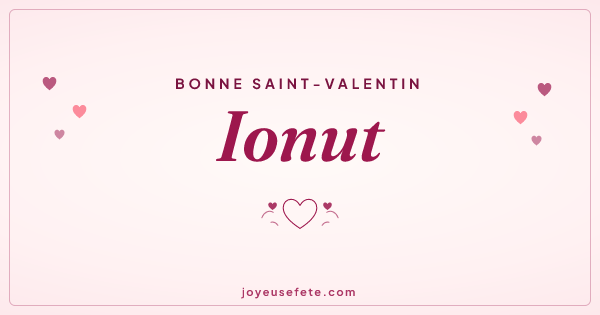 Image « Bonne Saint-Valentin Ionut » au format large