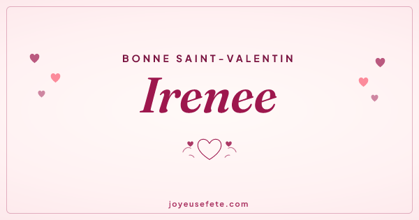 Image « Bonne Saint-Valentin Irenee » au format large