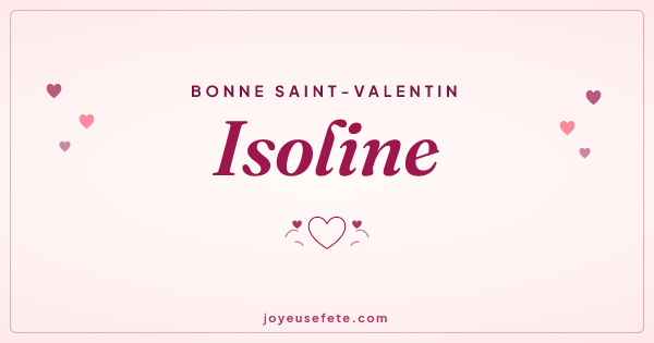Image « Bonne Saint-Valentin Isoline » au format large