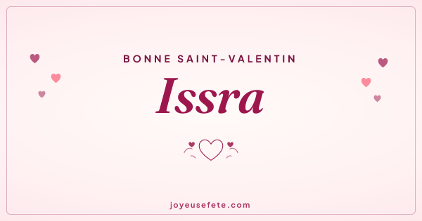 Image « Bonne Saint-Valentin Issra » au format large