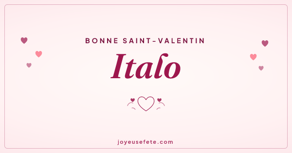 Image « Bonne Saint-Valentin Italo » au format large
