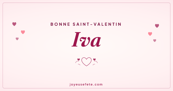 Image « Bonne Saint-Valentin Iva » au format large