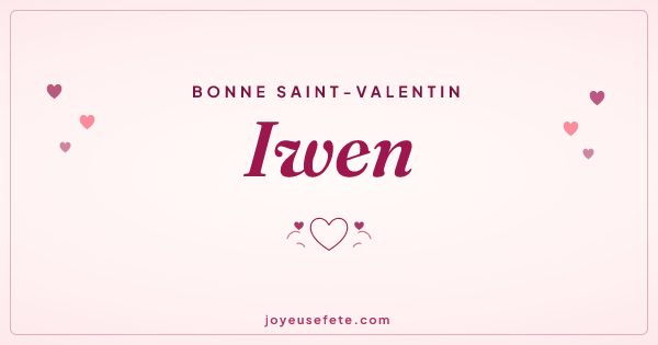 Image « Bonne Saint-Valentin Iwen » au format large