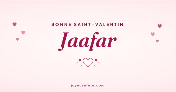 Image « Bonne Saint-Valentin Jaafar » au format large