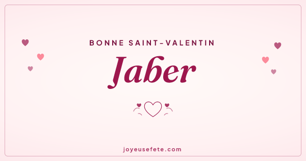 Image « Bonne Saint-Valentin Jaber » au format large