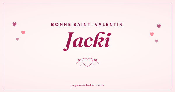 Image « Bonne Saint-Valentin Jacki » au format large