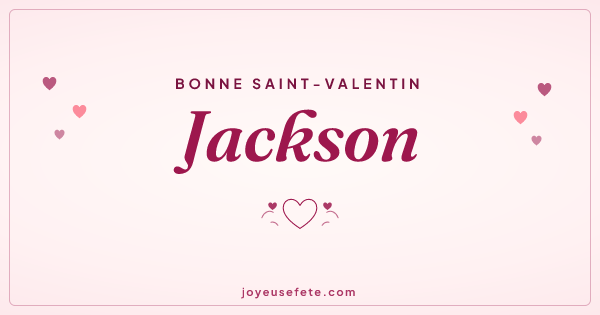 Image « Bonne Saint-Valentin Jackson » au format large