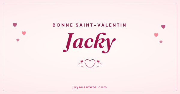 Image « Bonne Saint-Valentin Jacky » au format large