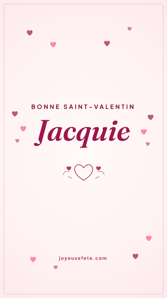 Image « Bonne Saint-Valentin Jacquie » au format story