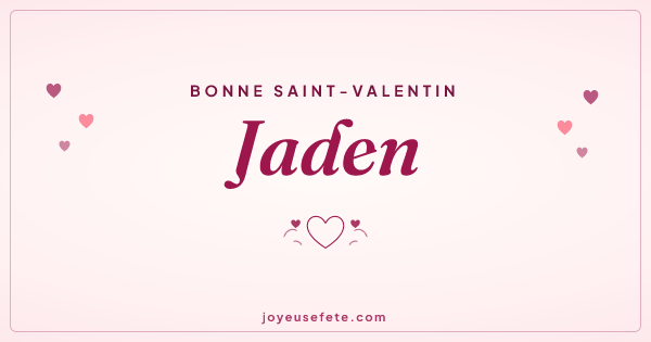 Image « Bonne Saint-Valentin Jaden » au format large