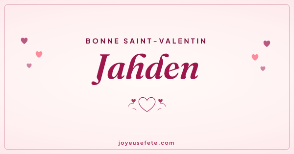 Image « Bonne Saint-Valentin Jahden » au format large