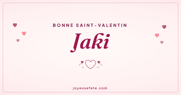 Image « Bonne Saint-Valentin Jaki » au format large