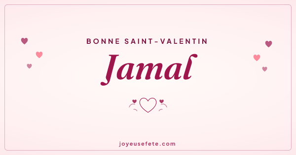 Image « Bonne Saint-Valentin Jamal » au format large