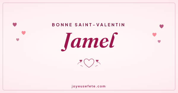 Image « Bonne Saint-Valentin Jamel » au format large