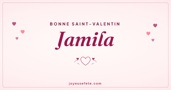 Image « Bonne Saint-Valentin Jamila » au format large