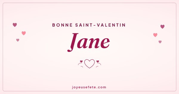 Image « Bonne Saint-Valentin Jane » au format large