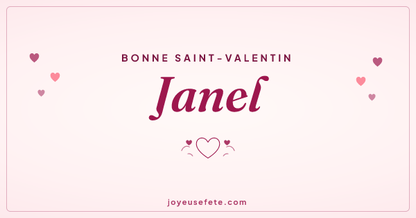Image « Bonne Saint-Valentin Janel » au format large