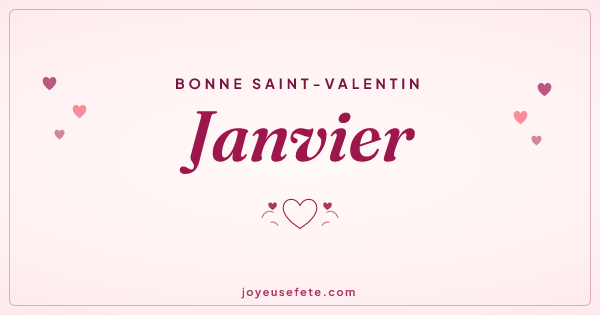 Image « Bonne Saint-Valentin Janvier » au format large