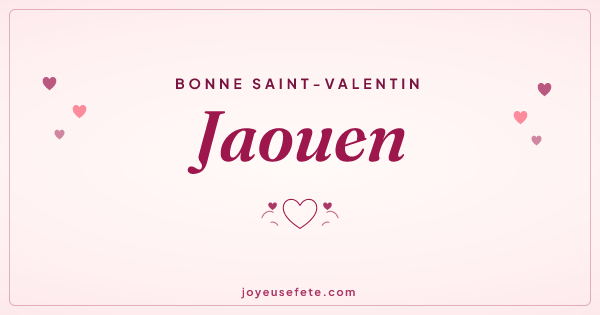 Image « Bonne Saint-Valentin Jaouen » au format large