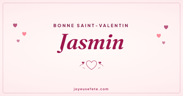 Image « Bonne Saint-Valentin Jasmin » au format large