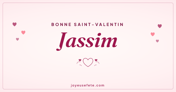 Image « Bonne Saint-Valentin Jassim » au format large