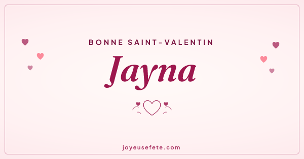Image « Bonne Saint-Valentin Jayna » au format large