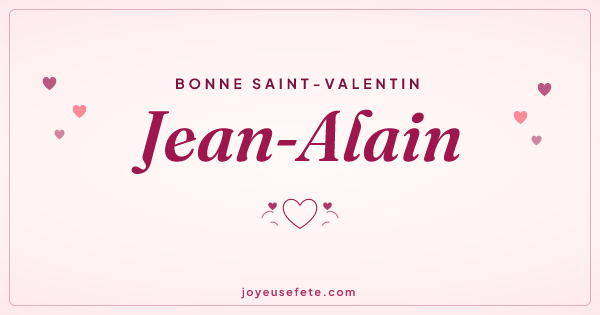 Image « Bonne Saint-Valentin Jean-Alain » au format large