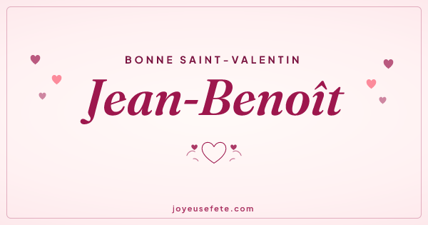 Image « Bonne Saint-Valentin Jean-Benoît » au format large